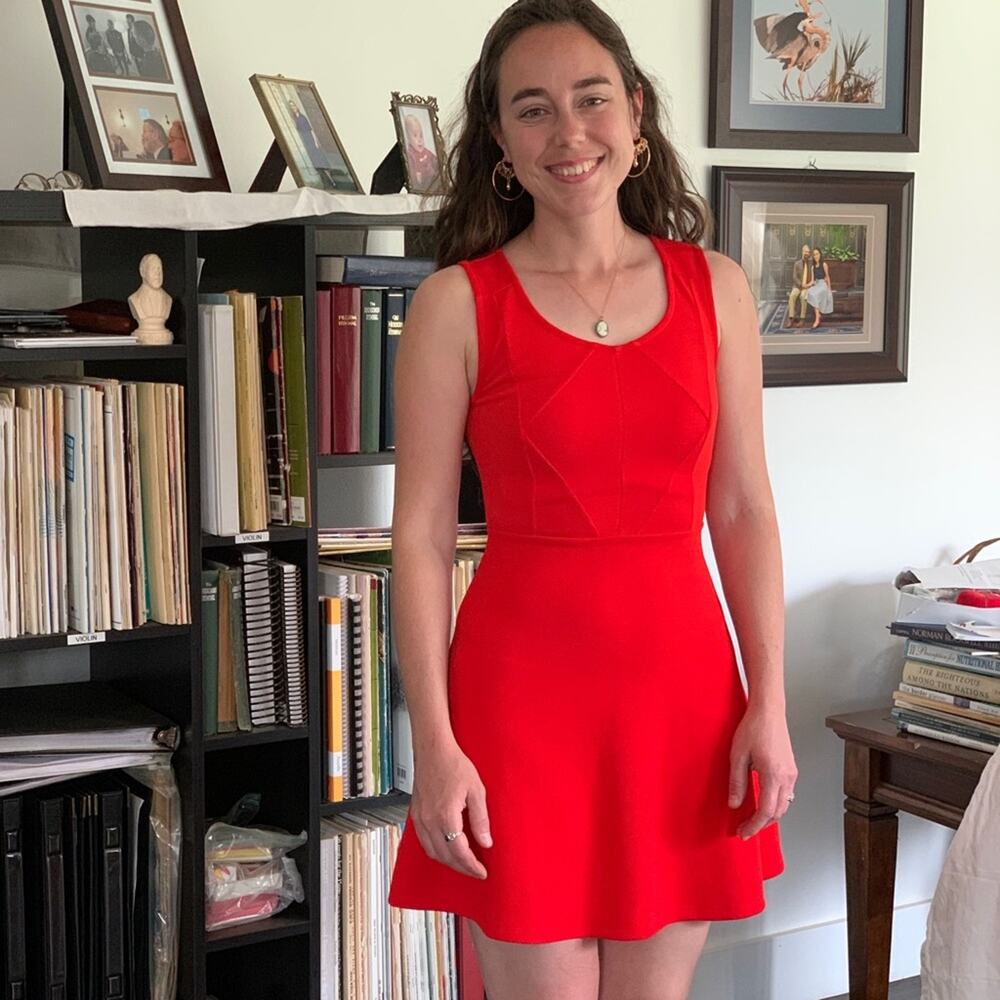 Gianni Bini Red Fit & Flare Mini Dress, Size XS